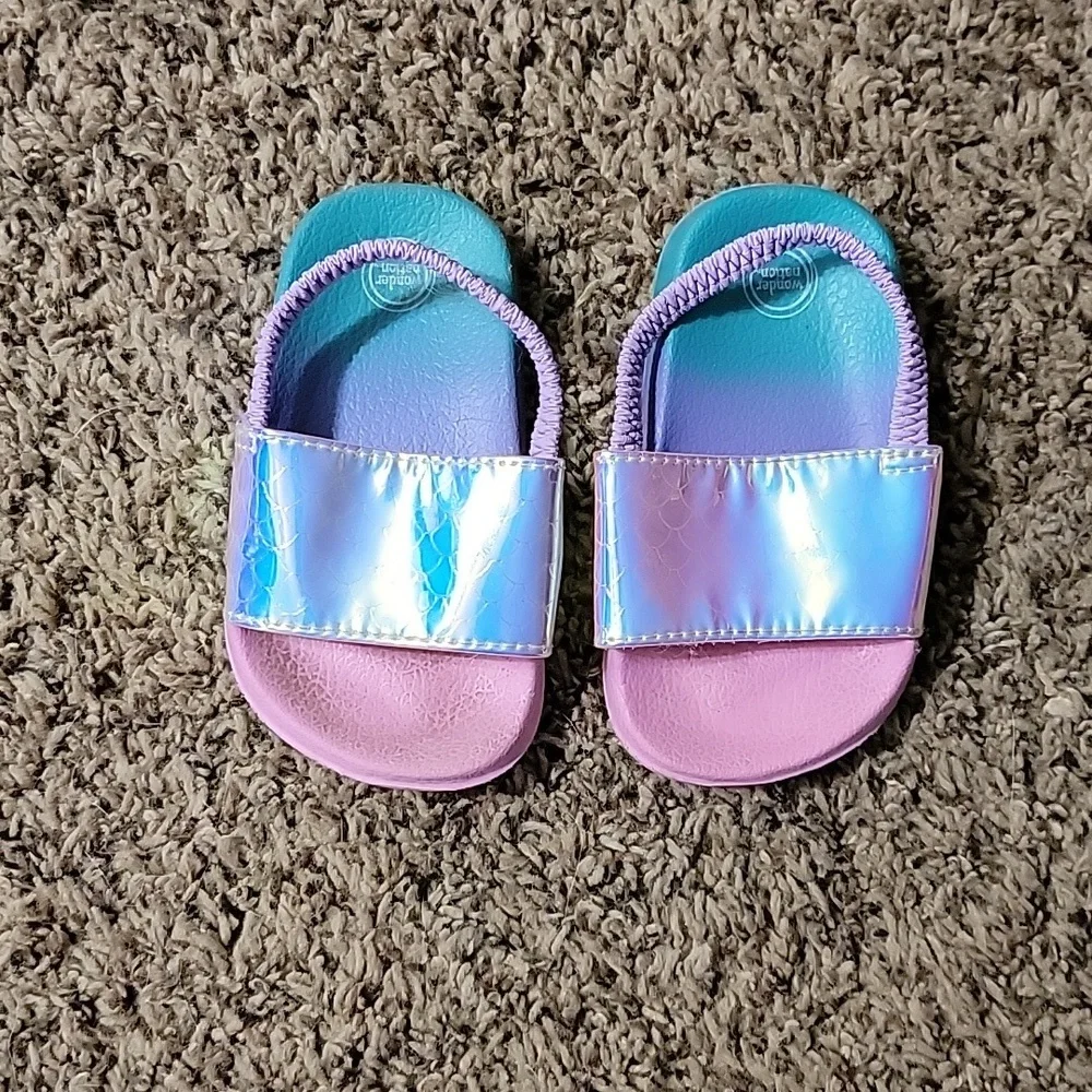 Little Girls Mermaid Sandles - Size 4T